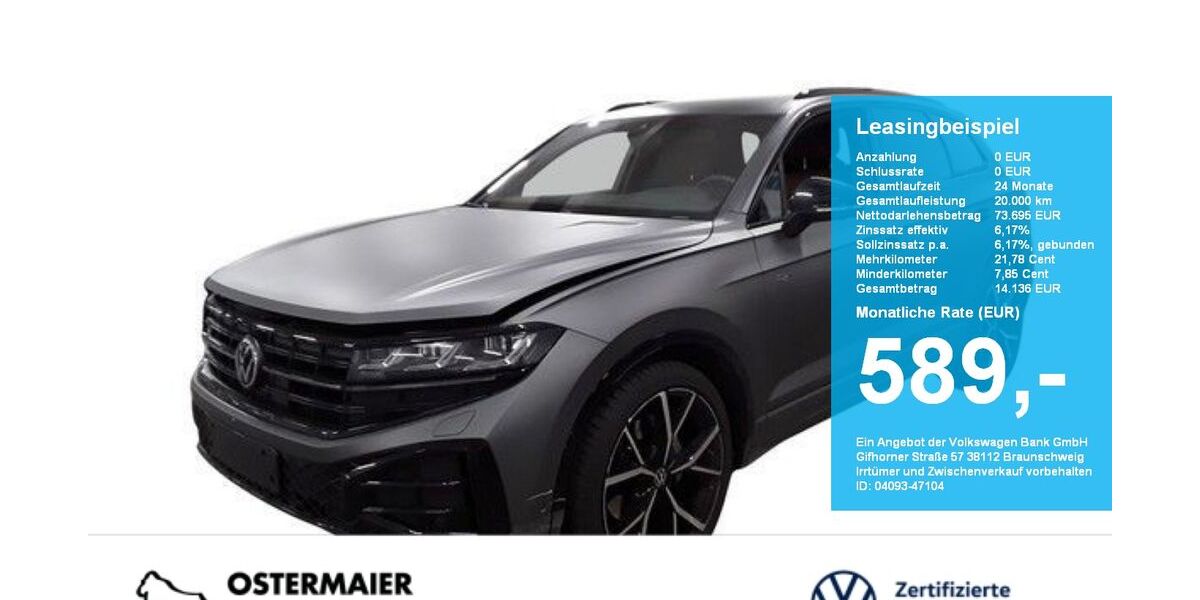 VW Touareg 12.490 km 73.695 &euro; Vilsbiburg 84137